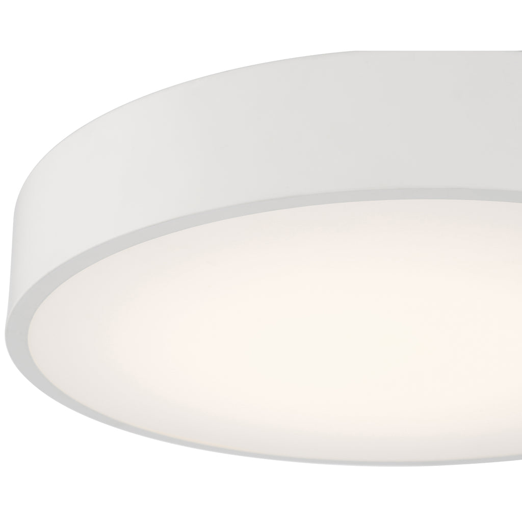 Como LED Flush Mount, White / 40W