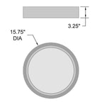 Access Lighting Malaga Color Selectable 3CCT LED Flush Mount, Matte Black / 15.75", image 9