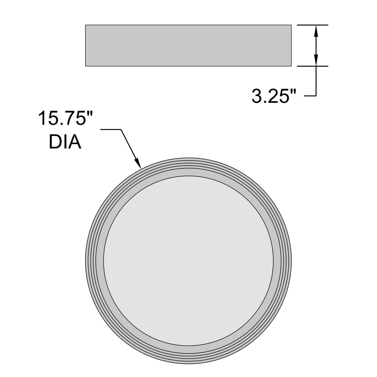 Access Lighting Malaga Color Selectable 3CCT LED Flush Mount, Matte Black / 15.75", image 9
