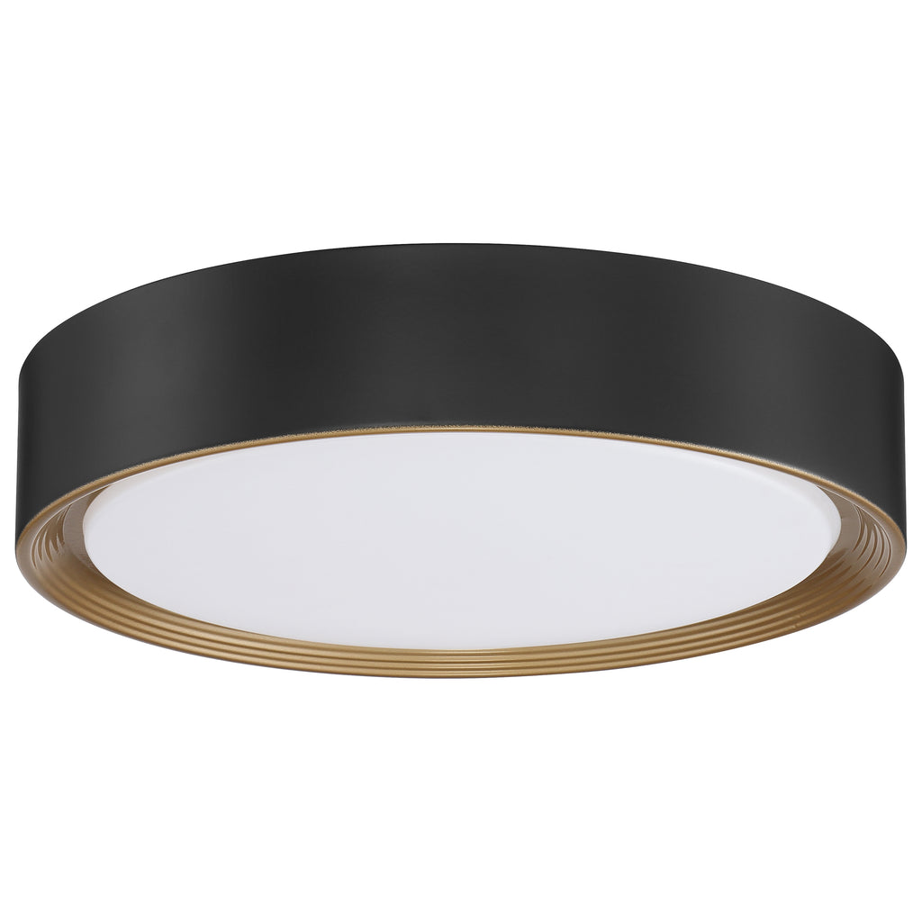 Malaga Color Selectable 3CCT LED Flush Mount, Matte Black / 15.75"