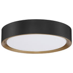 Malaga Color Selectable 3CCT LED Flush Mount, Matte Black / 15.75"