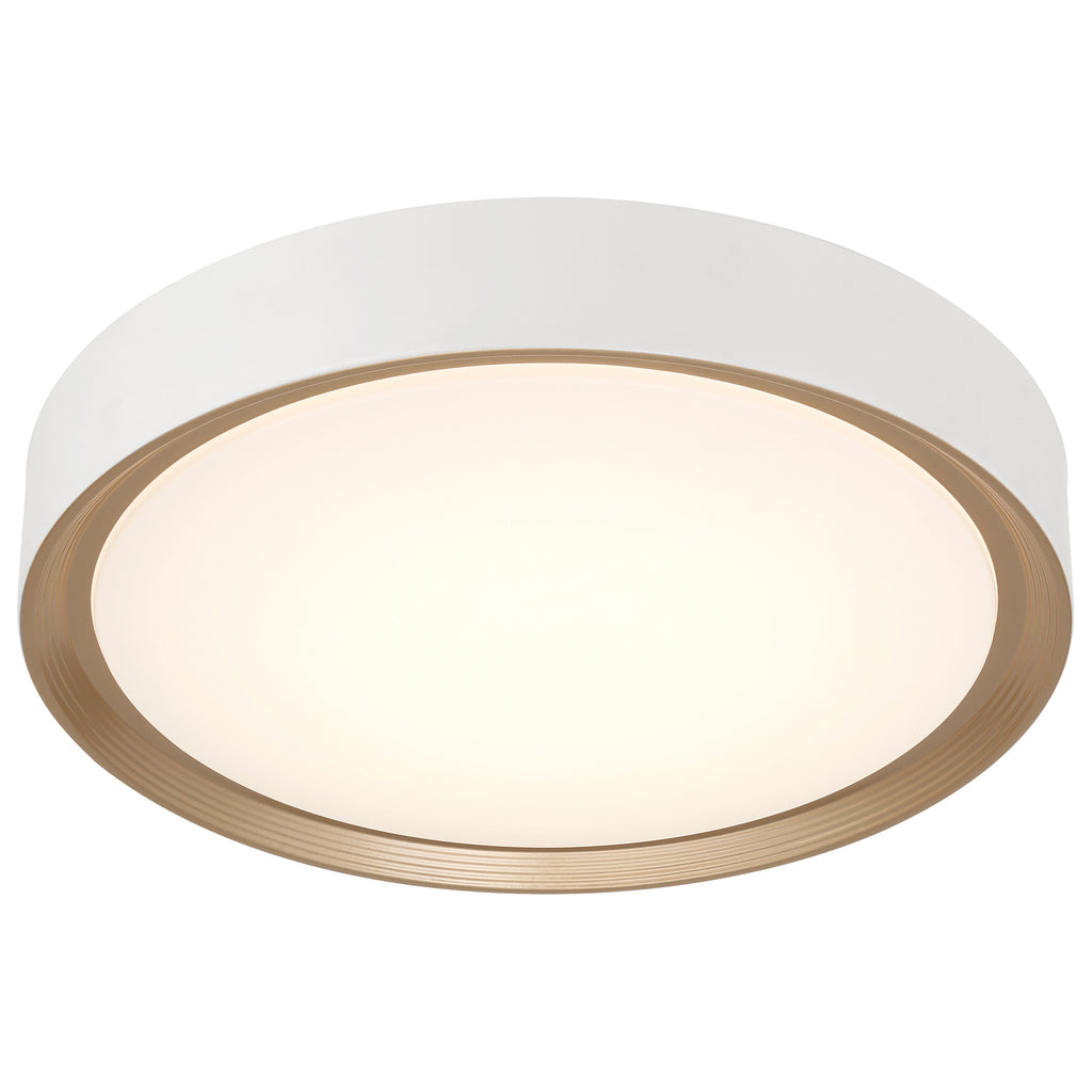Malaga Color Selectable 3CCT LED Flush Mount, Matte White / 15.75"