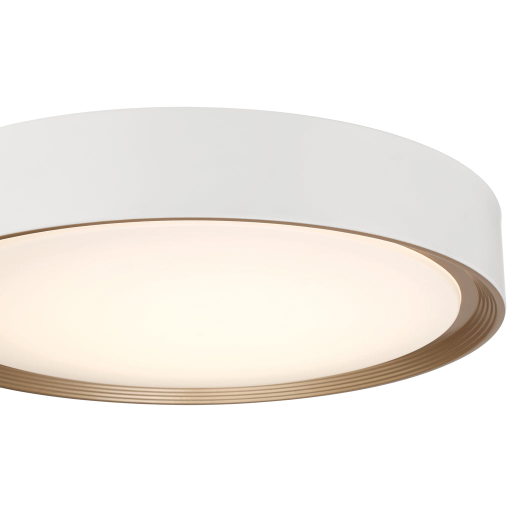 Malaga Color Selectable 3CCT LED Flush Mount, Matte White / 15.75"