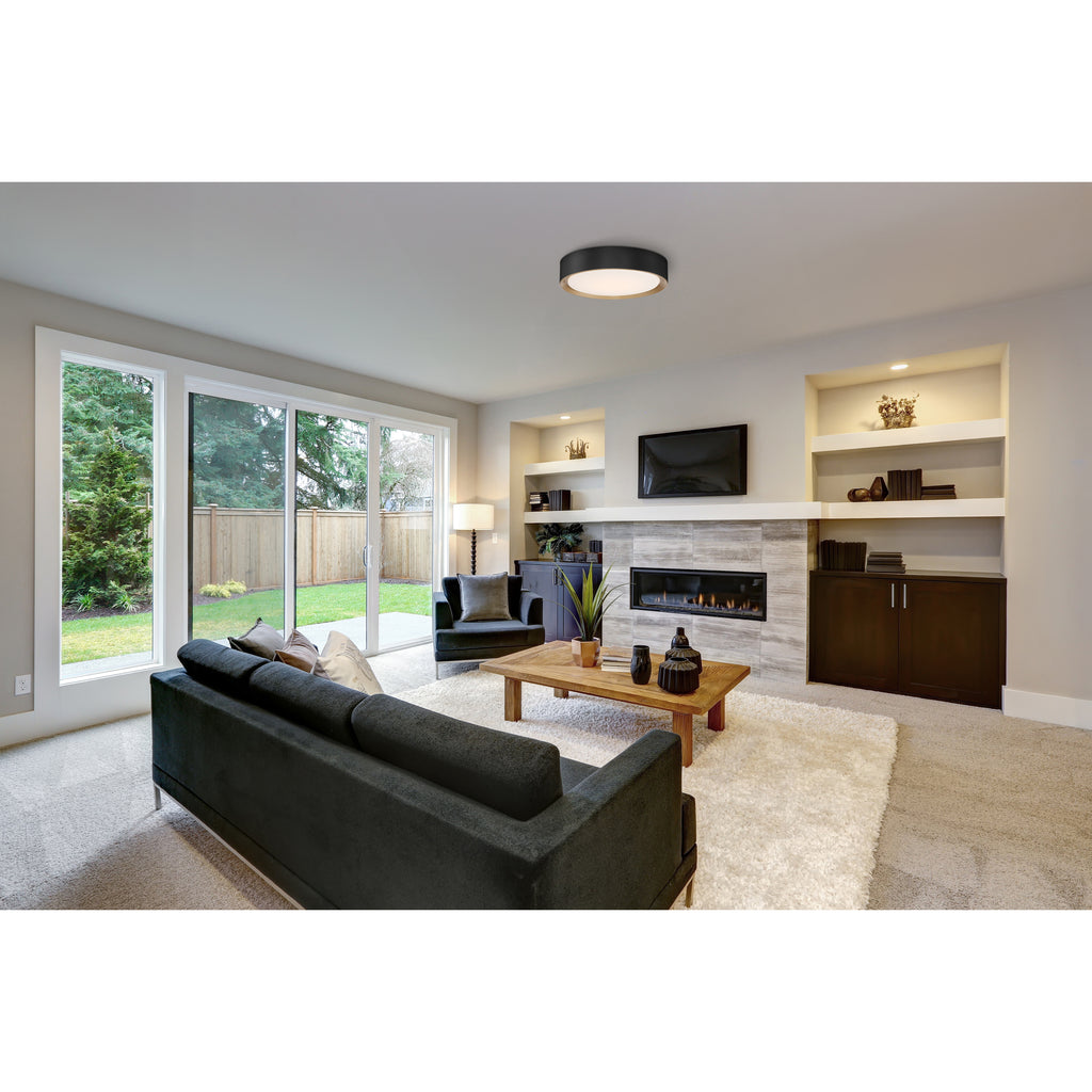Access Lighting Malaga Color Selectable 3CCT LED Flush Mount, Matte Black / 15.75", image 8