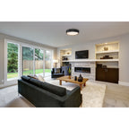 Access Lighting Malaga Color Selectable 3CCT LED Flush Mount, Matte Black / 15.75", image 8