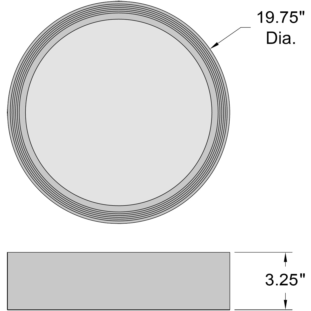 Access Lighting Malaga Color Selectable 3CCT LED Flush Mount, Matte Black / 19.75", image 3