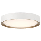 Malaga Color Selectable 3CCT LED Flush Mount, Matte White / 19.75"