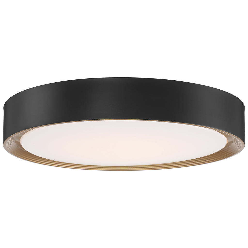 Malaga Color Selectable 3CCTLED Flush Mount, Matte Black