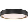 Malaga Color Selectable 3CCTLED Flush Mount, Matte Black