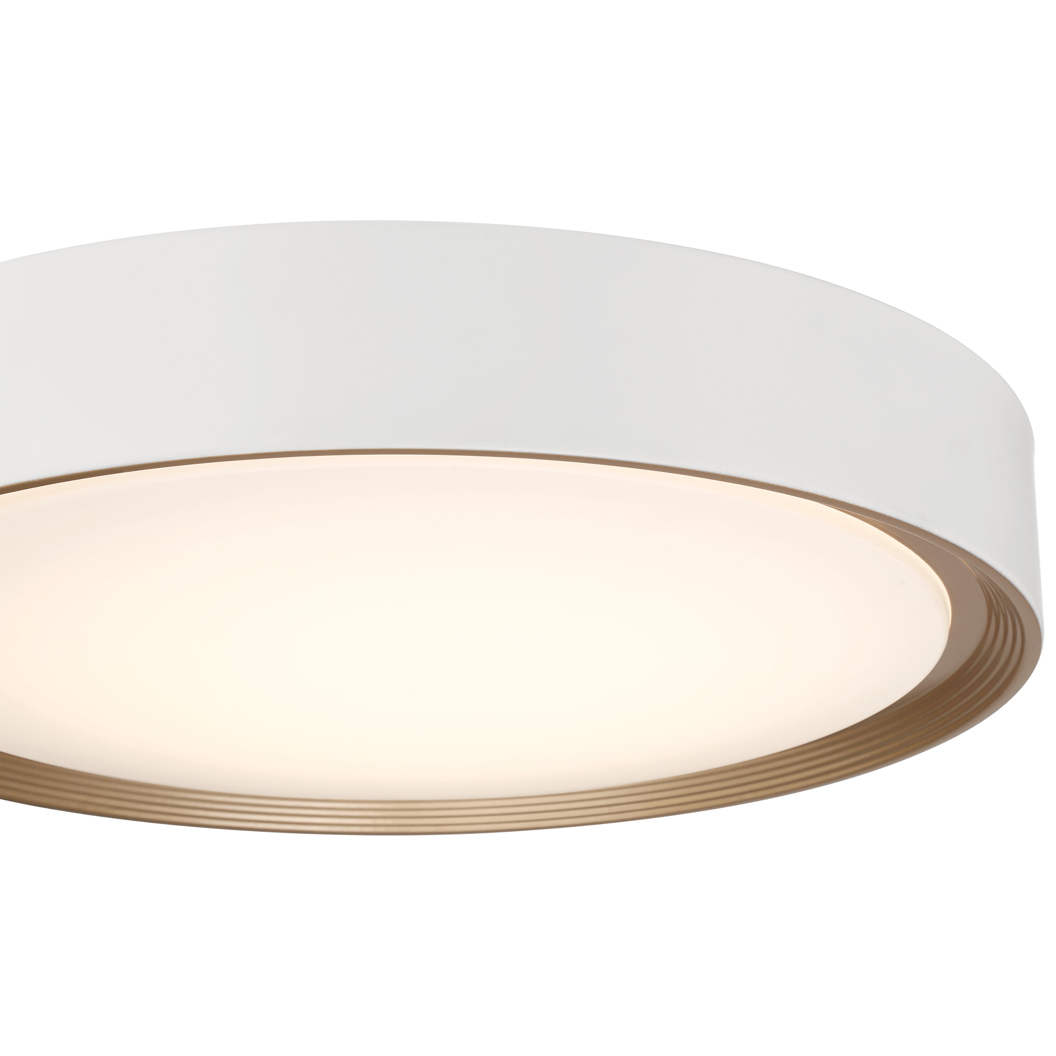 Malaga Color Selectable 3CCTLED Flush Mount, Matte White