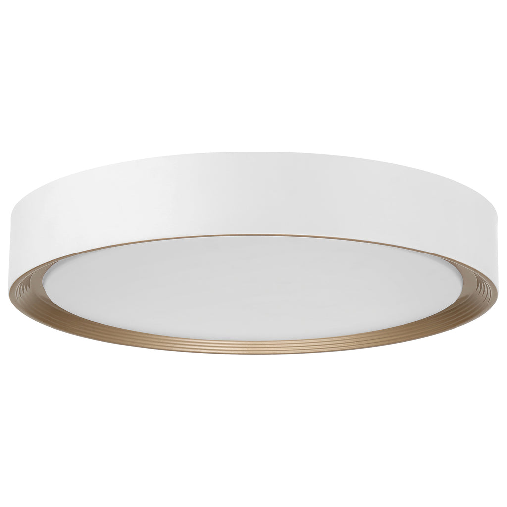 Malaga Color Selectable 3CCTLED Flush Mount, Matte White