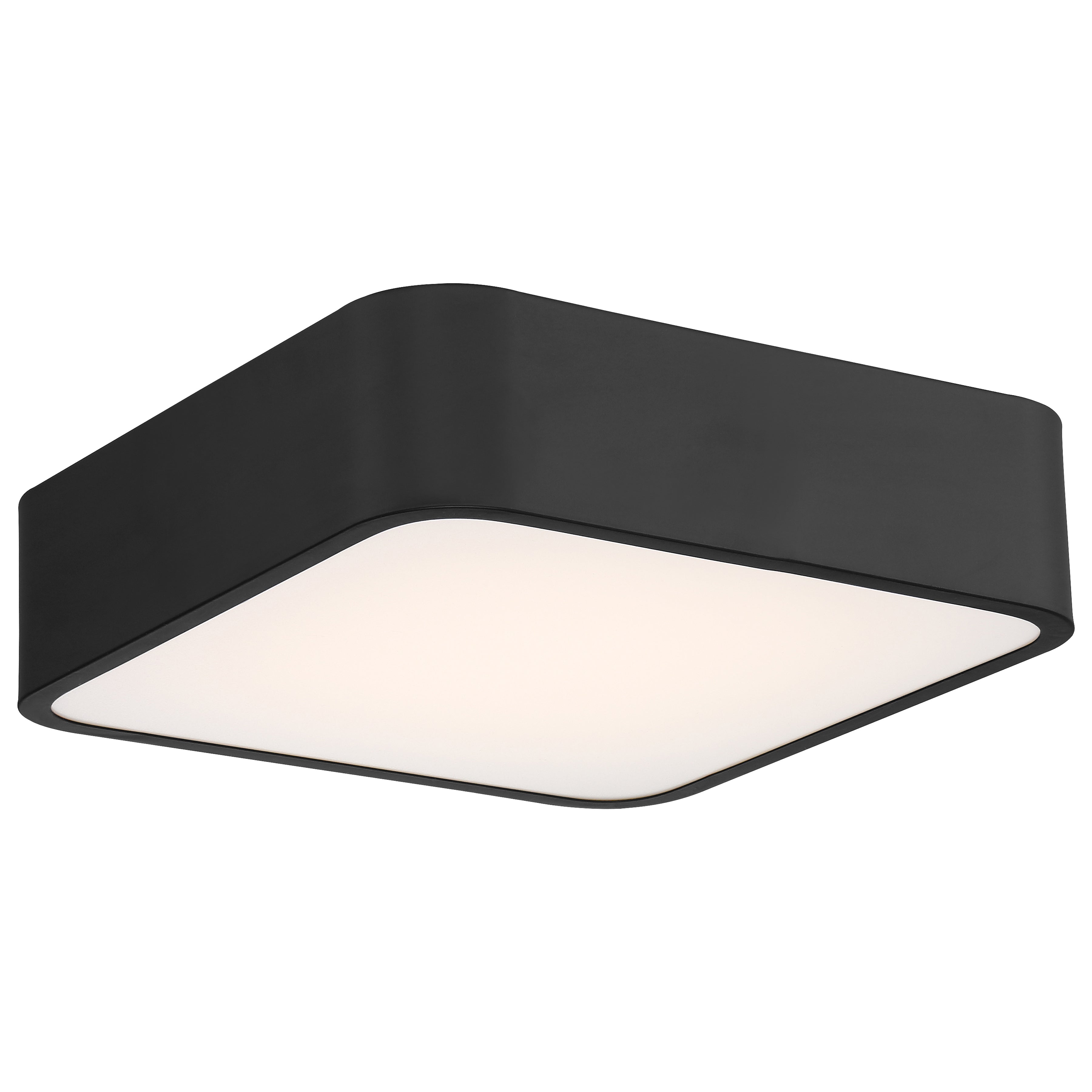 Granada Color Selectable 3CCT LED Flush Mount, Black