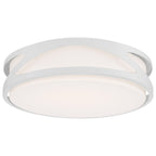 Lucia LED Flush Mount, White / 13.75"