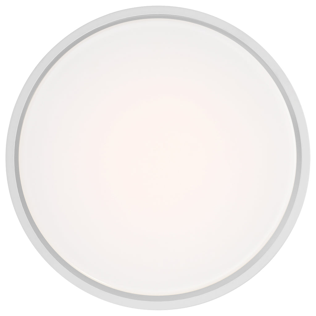 Lucia LED Flush Mount, White / 13.75"