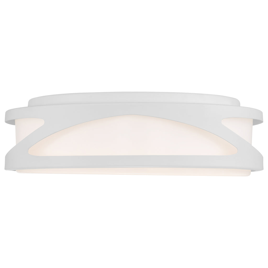 Lucia LED Flush Mount, White / 13.75"