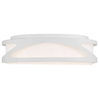Lucia LED Flush Mount, White / 13.75"