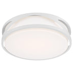 Lucia LED Flush Mount, White / 13.75"