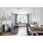 Access Lighting Lucia LED Flush Mount, Satin / 21.75", image 7