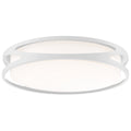 Lucia LED Flush Mount, White / 17.75"