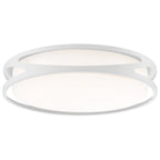 Lucia LED Flush Mount, White / 17.75"