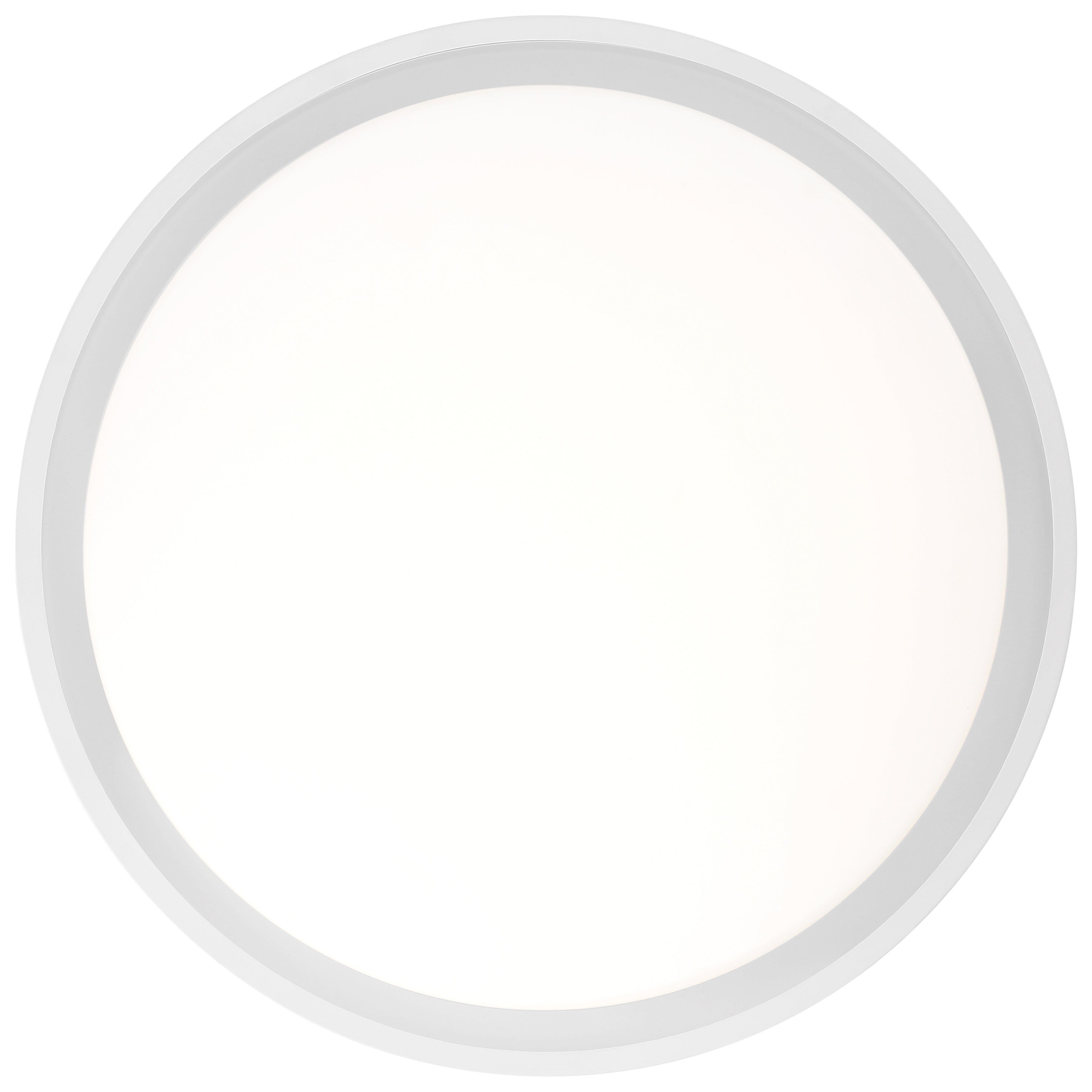Lucia LED Flush Mount, White / 17.75"