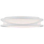 Lucia LED Flush Mount, White / 17.75"