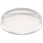 Lucia LED Flush Mount, White / 17.75"