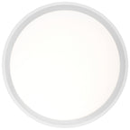 Lucia LED Flush Mount, White / 21.75"