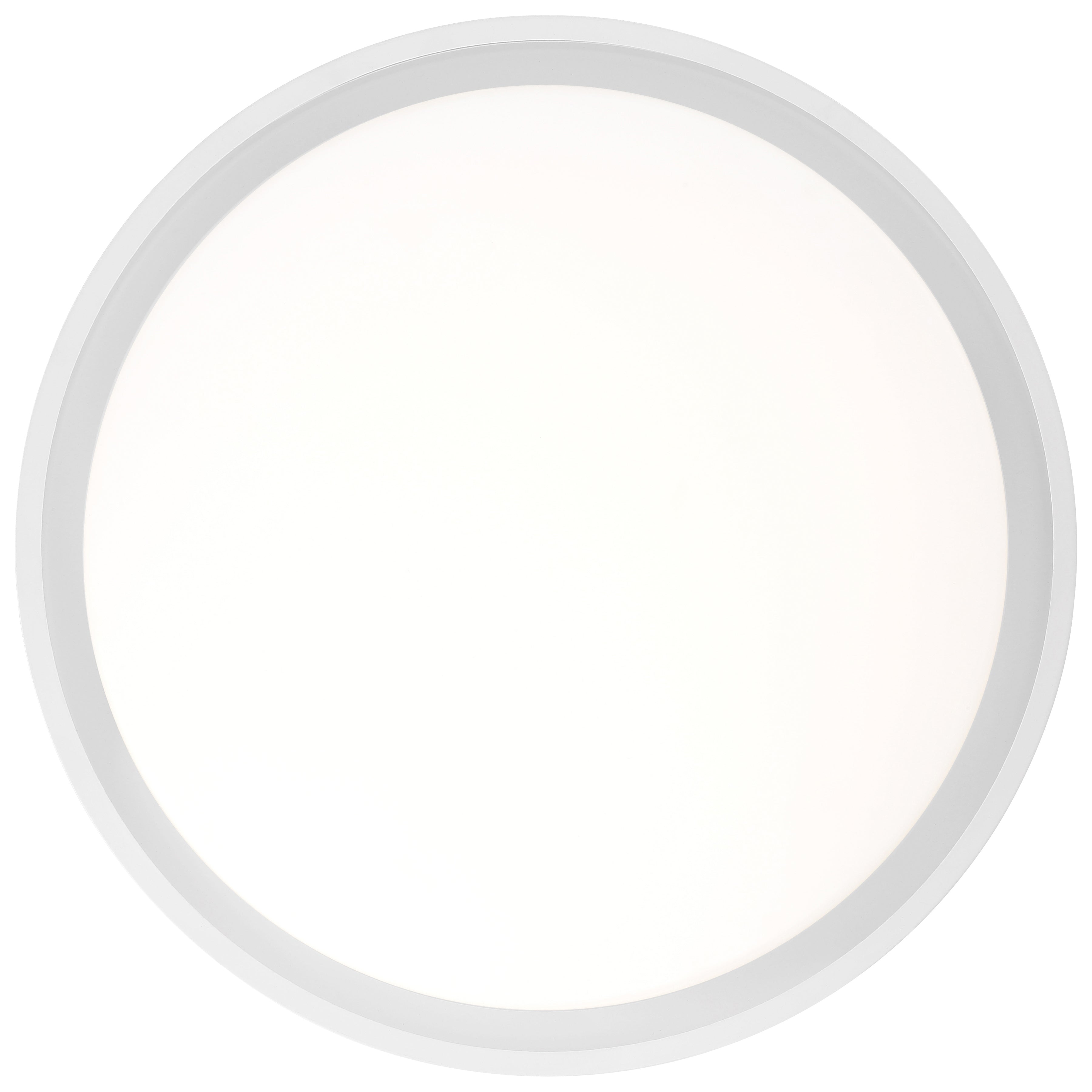 Lucia LED Flush Mount, White / 21.75"