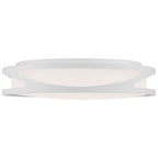 Lucia LED Flush Mount, White / 21.75"
