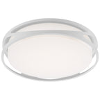 Lucia LED Flush Mount, White / 21.75"