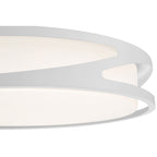 Lucia LED Flush Mount, White / 21.75"