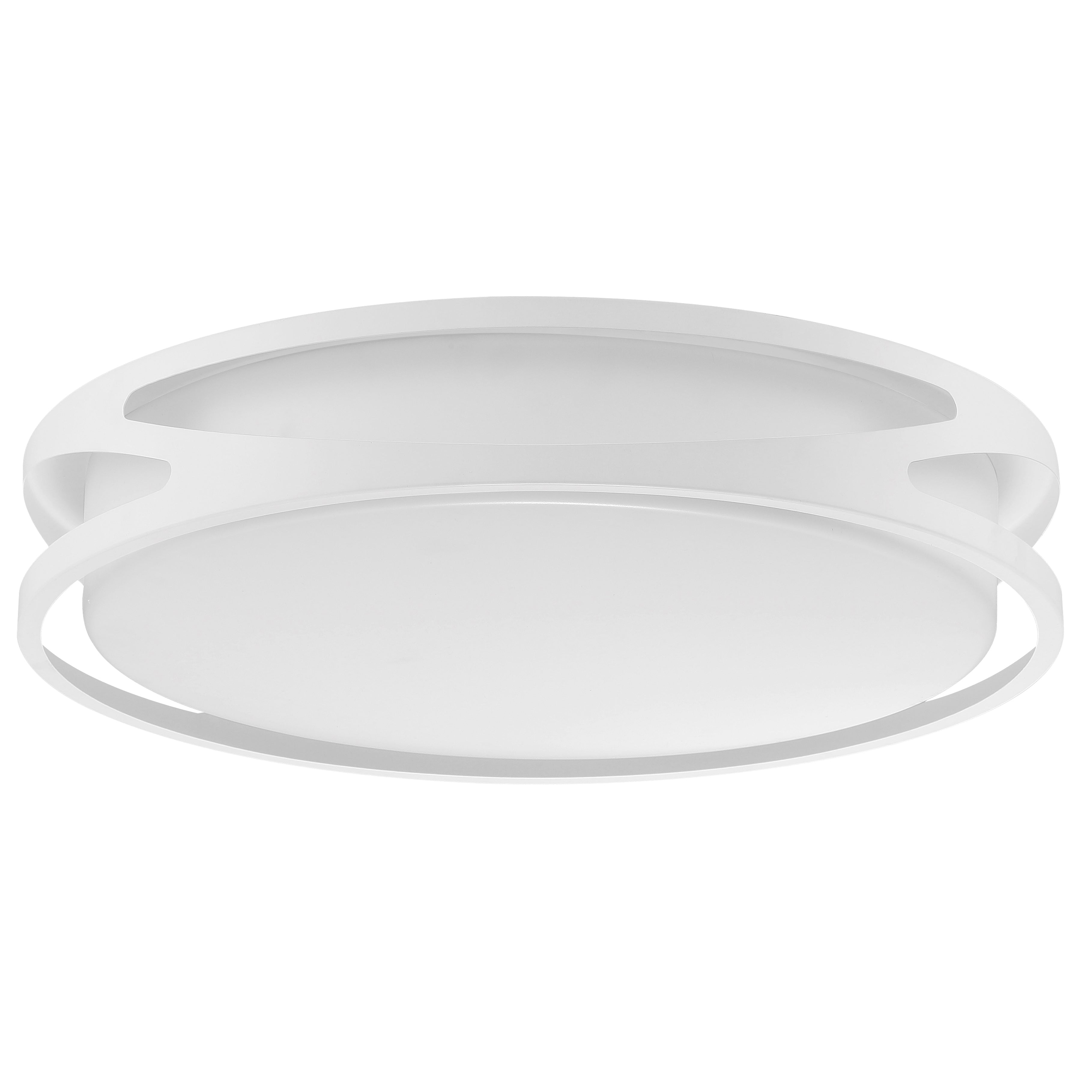 Lucia LED Flush Mount, White / 21.75"