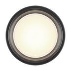 Reel Dual Voltage LED Flush Mount, Black / 5.25"