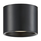 Reel Dual Voltage LED Flush Mount, Black / 5.25"