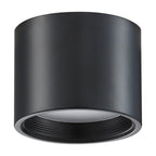 Reel Dual Voltage LED Flush Mount, Black / 5.25"