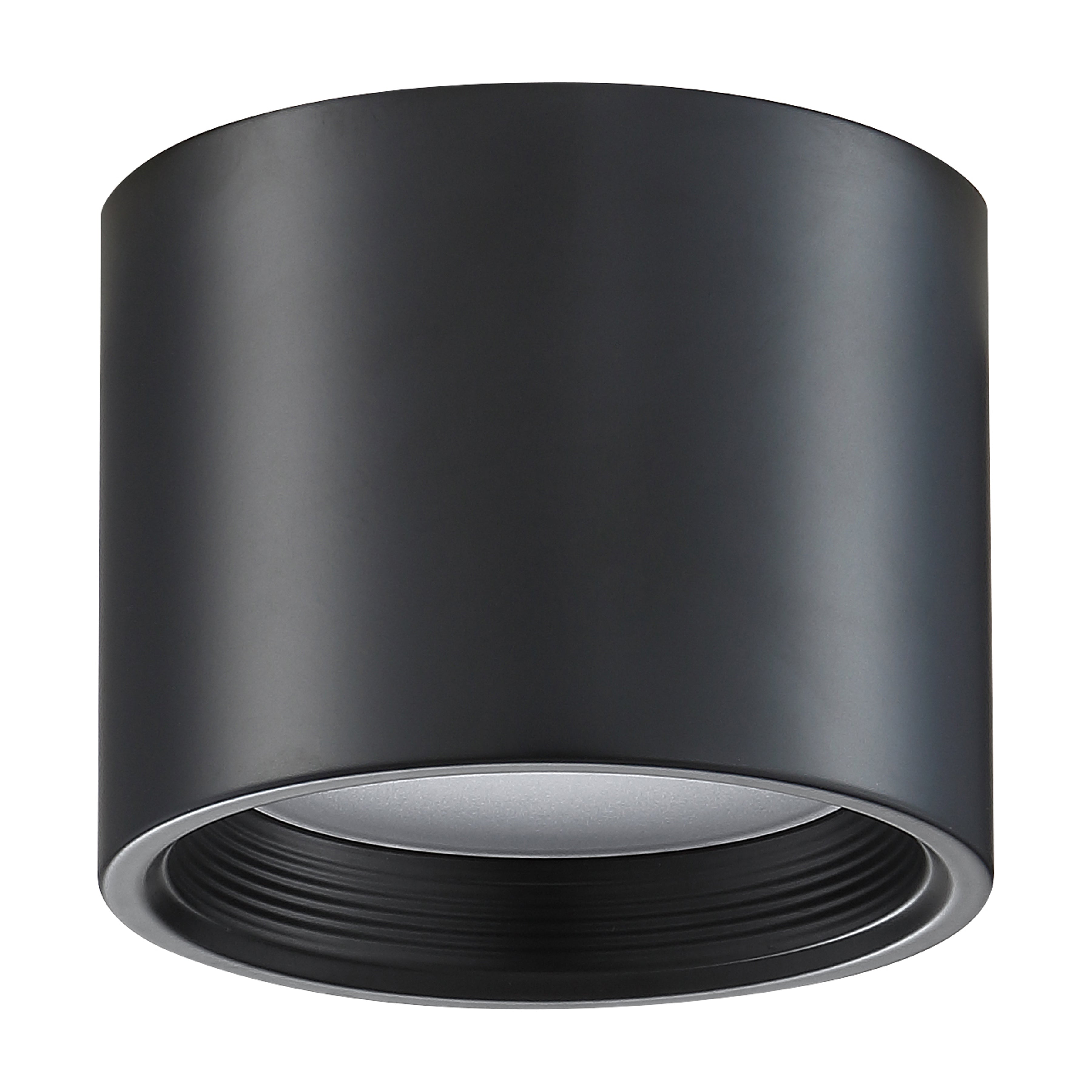 Reel Dual Voltage LED Flush Mount, Black / 5.25"