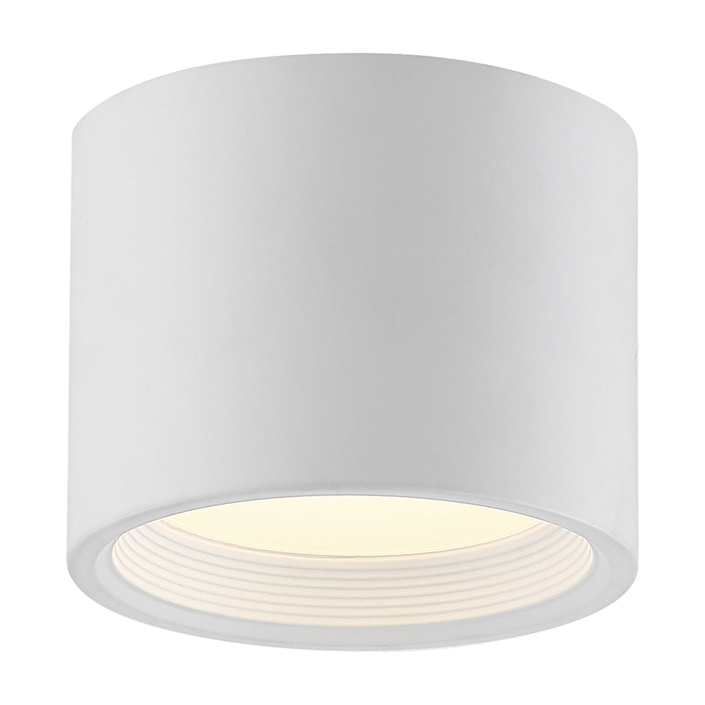 Reel Dual Voltage LED Flush Mount, White / 5.25"