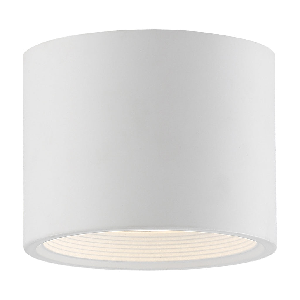 Reel Dual Voltage LED Flush Mount, White / 5.25"
