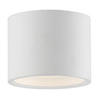 Reel Dual Voltage LED Flush Mount, White / 5.25"