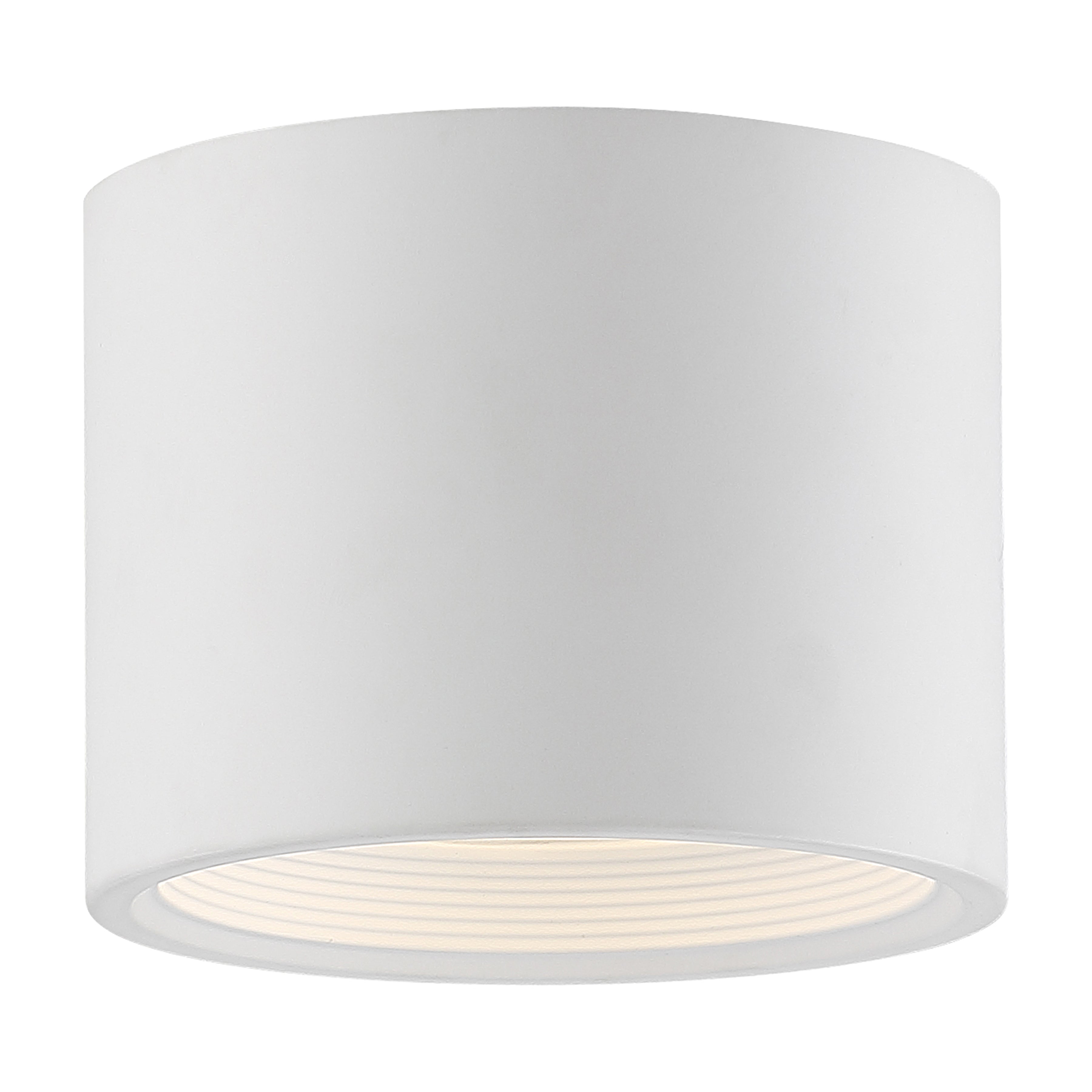 Reel Dual Voltage LED Flush Mount, White / 5.25"