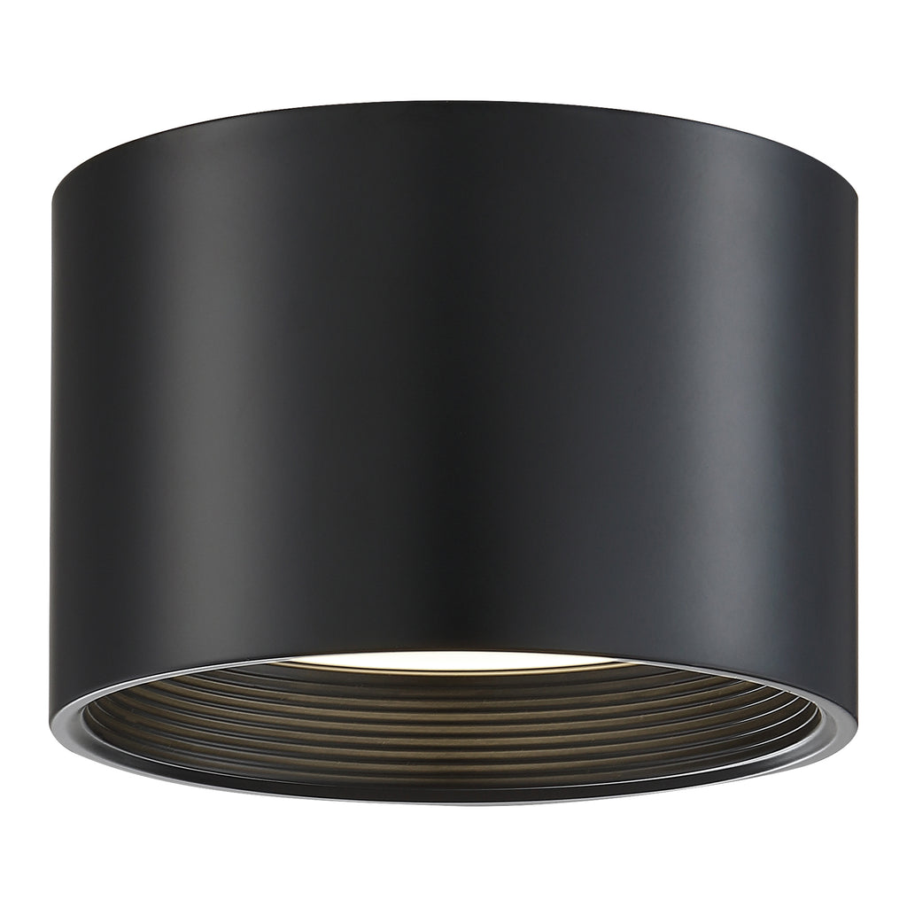 Reel LED Flush Mount, Black