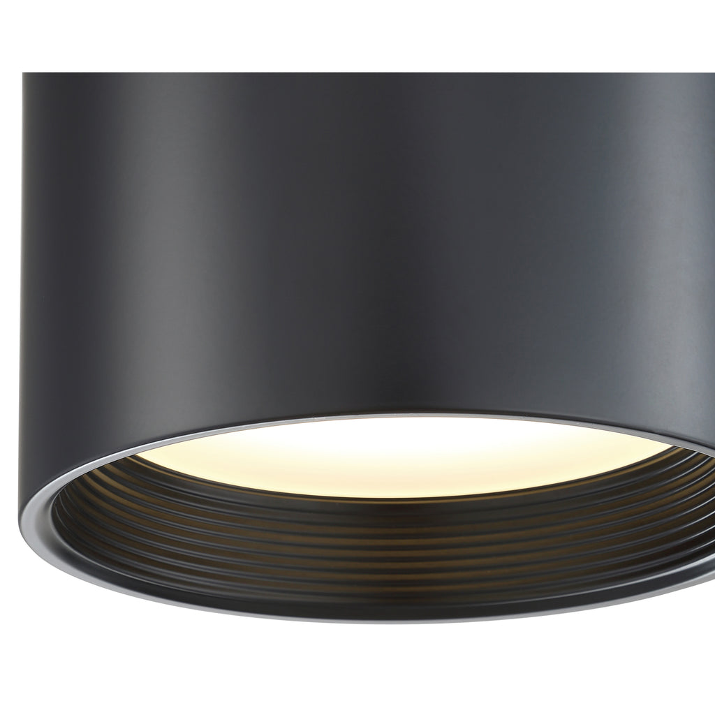 Reel LED Flush Mount, Black