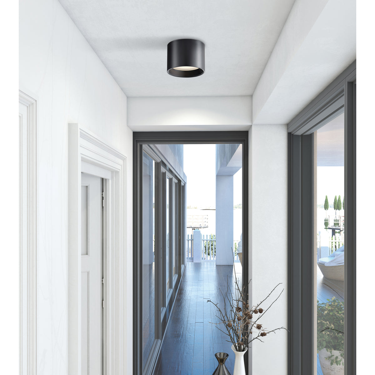 Access Lighting Reel LED Flush Mount, Black, image 8