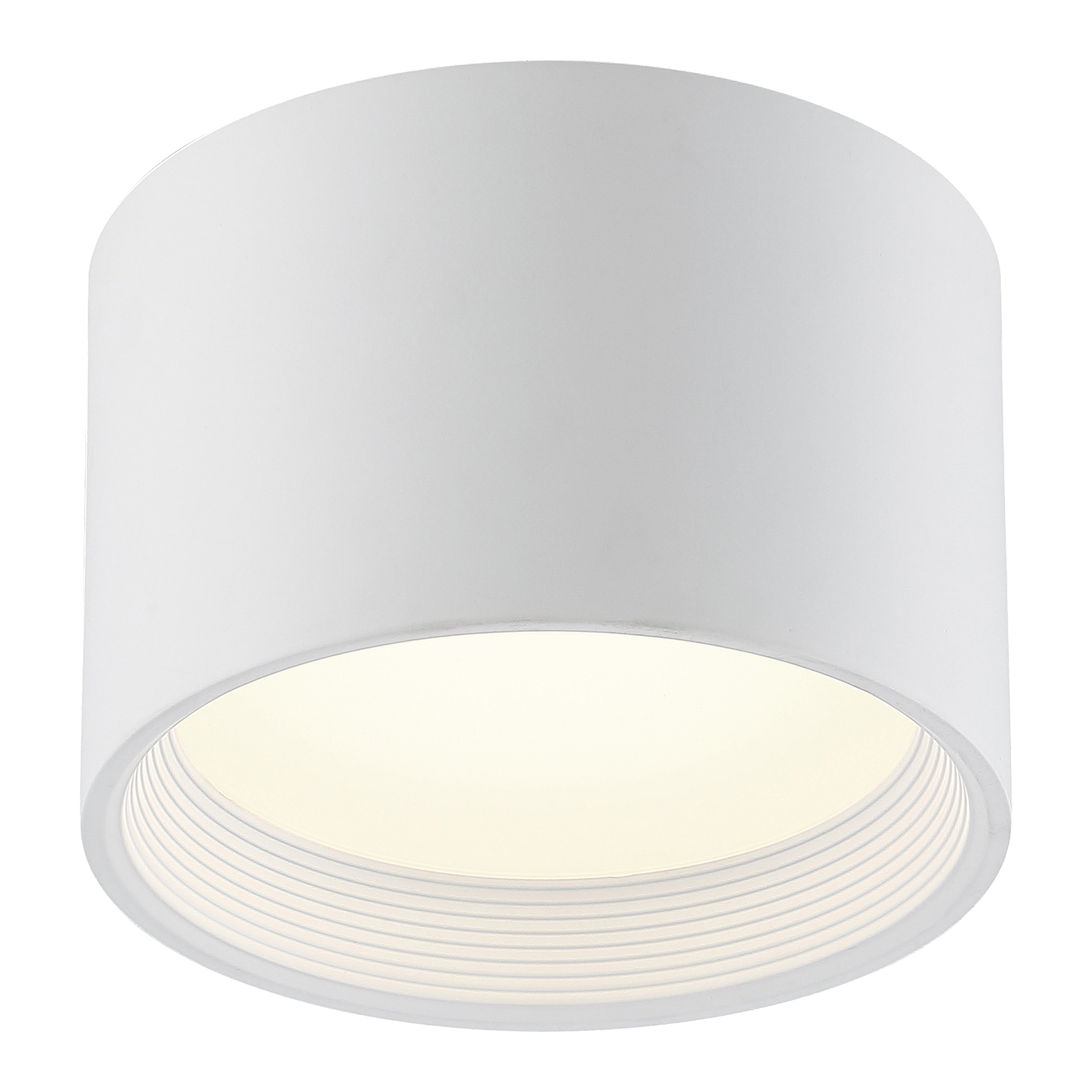 Reel LED Flush Mount, White