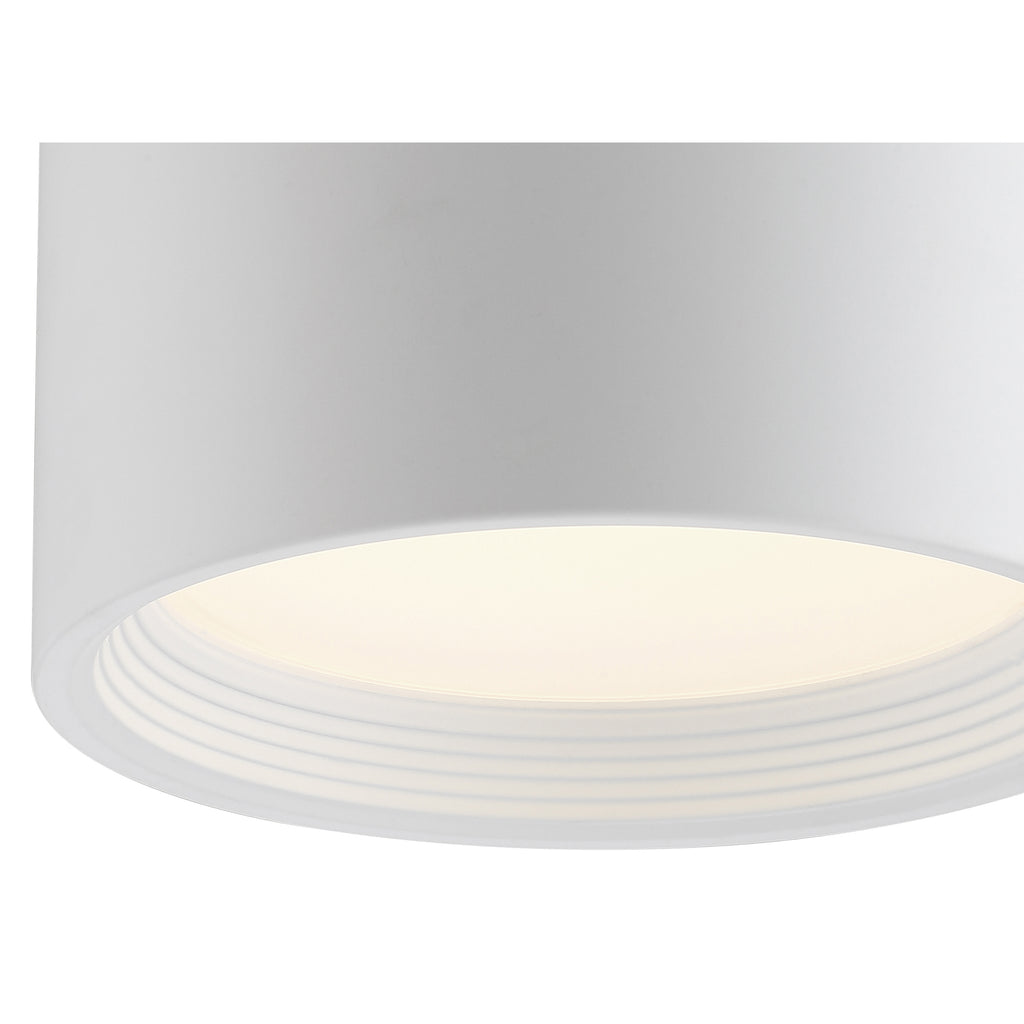 Reel LED Flush Mount, White