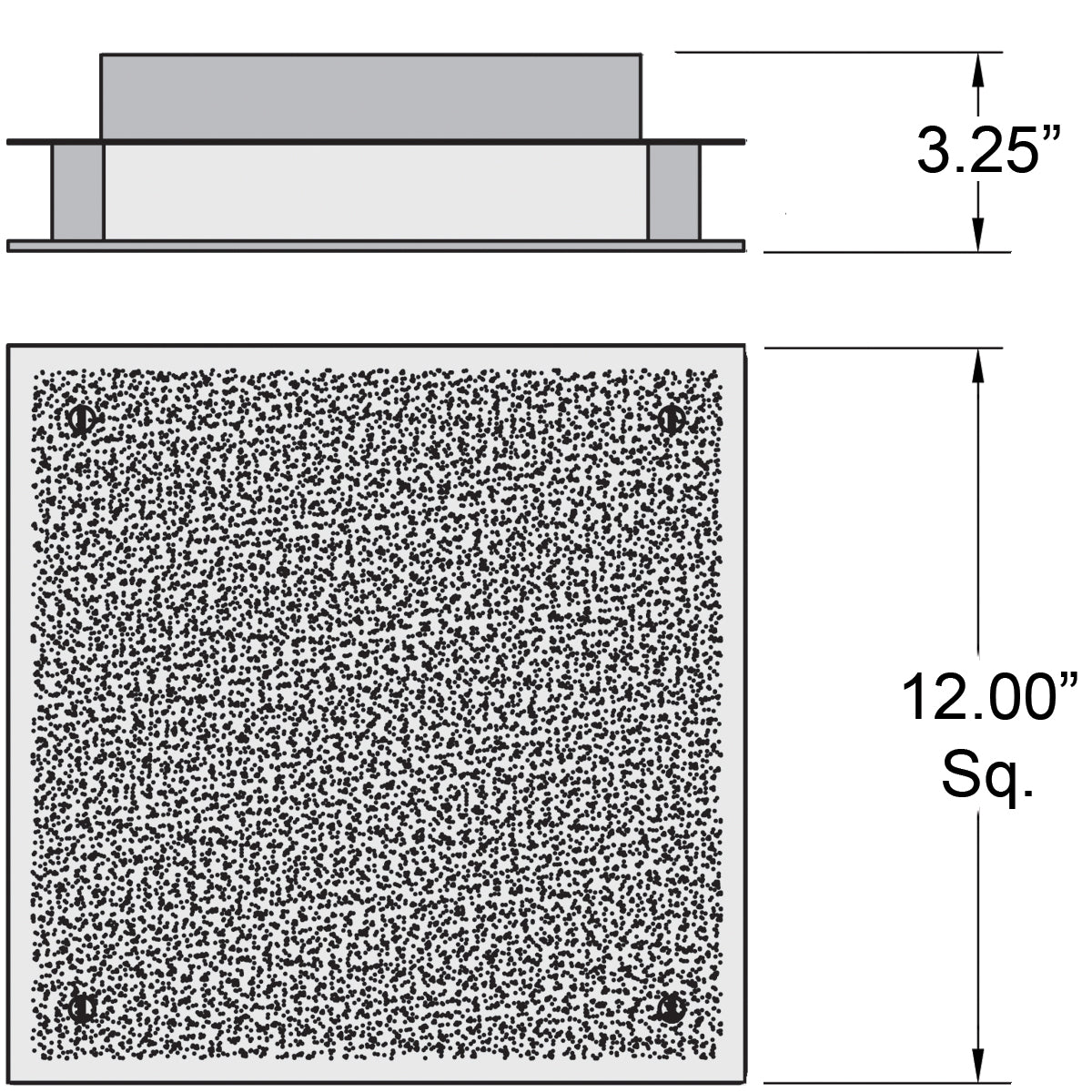 Access Lighting Vision SQ LED Flush Mount, 12", image 3