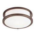 Conga LED Flush Mount, Bronze / 16"