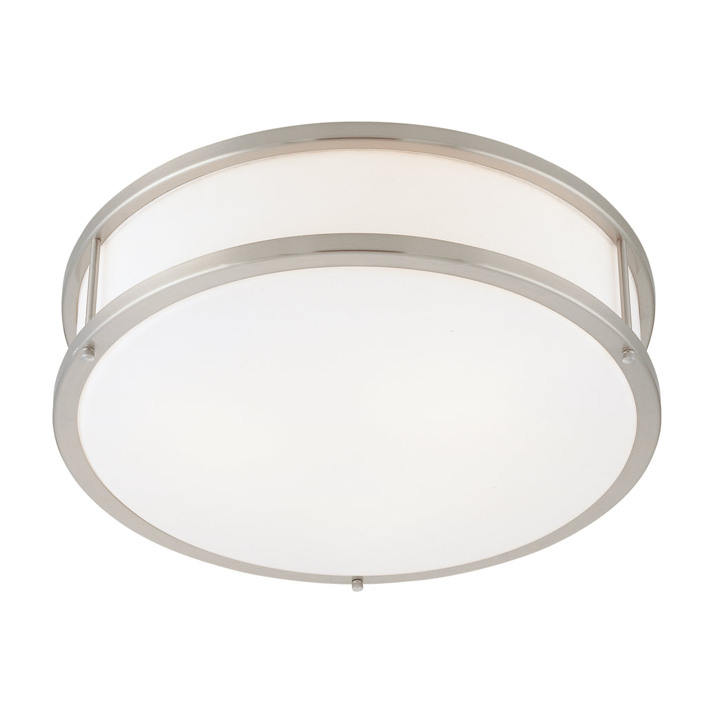 Access Lighting Conga Flush Mount, Brushed Steel / 16"
