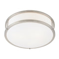 Conga LED Flush Mount, Brushed Steel / 16"